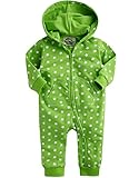 [Vaenait Baby] 6-24ヶ月ベビー服長袖ロンパース カバーオール 男の子フード付き Pop Star Green18-24M