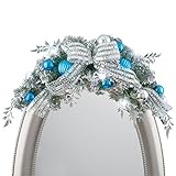 ブルーandシルバーつや消しEvergreen Swag