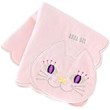 ANNA SUI (アナスイ) タオルハンカチ レディース (綿100％ / 25cm) ハンカチタオル ハンドタオル 婦人 ネコ 猫 (ライトピンク)