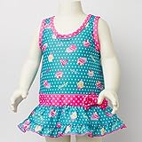 (アリサナ) arisanaお菓子柄ワンピース水着 ベビー 95cm ターコイズ