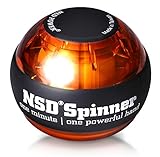 NSD Spinner(エヌエスディスピナー) 腕力アップ トレーニング器具 PB-688 ヒモ式 日本正規代理店商品 前腕 筋トレ 腕の筋トレ 握力 トレーニング(アンバー)