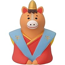 Amazon.co.jp: デコレ コンコンブル 馬だるま 馬だるま 約30×32×h38