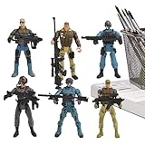 兵士フィギュア、兵士フィギュア | フィギュア・ドール兵士プレイセット モデル アクセサリー 6 個 グッズ | 教育用子供のおもちゃの兵士ミニアクションフィギュアプレイセット教室用