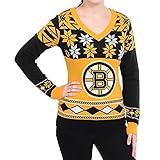 NHL Womens BigロゴVネックセーター XL ブラック