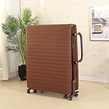 Mr IRONSTONE 折りたたみベッド シングル 低反発 5段階リクライニング 完成品 ブラウン 組み立て簡単