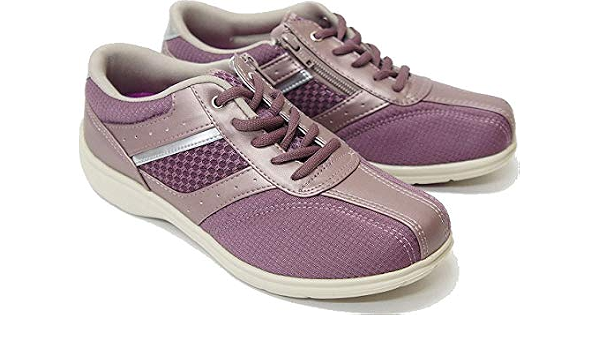 Amazon ウォーキングシューズ 靴 スニーカー レディース 外反母趾 おしゃれ Dunlop Ktdf034 22 5cm パールパープル モカシン Amazon ウォーキングシューズ 靴 スニーカー レディース 外反母趾 おしゃれ Dunlop Ktdf034 22 5cm パールパープル モカシン