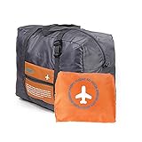 attachmenttou Travel Foldable Luggage Clothes Hand Carry On Duffle Bag Waterproof Nylon