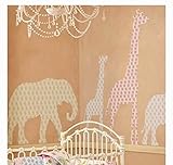 Animal Wall Decals Pottery Barn - Lily Mural (Set of 6 Pastel Animals) [並行輸入品]