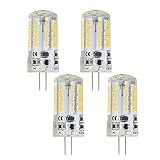 Rayhoo 4pcs Set G4 57-LED Warm White Light Crystal Bulb Lamps 3.5 Watt AC DC 12V Non-dimmable Equiva