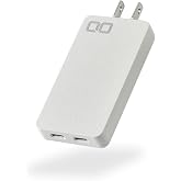 CIO NovaPort SLIM DUOII 45W2C PD急速充電器 USB-C×2 180°スイングプラグ 薄型軽量70g (ホワイト) | iPhone対応, MacBook Air対応, 2台同時充電, PPS対応, スイングプラグ