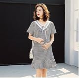 マタニティウェア 服 シンプル ワンピース ゆったり ボーダー カジュアル ワンピース 妊婦服 産前 産後 レディース マタニティワンピース XXL 写真色