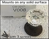 V008 Single Clear knob with the best oil rubbed bronze hardware for door/drawer thickness to 1" or l