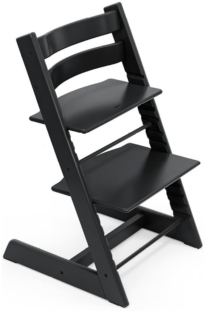 Stokke(ストッケ)【公式】トリップトラップ ベビーチェア ハイチェア ブラック【親子三代で使える頑丈さ】本体 北欧デザイン Tripp Trapp 食卓 赤ちゃん 子ども 椅子 学習椅子 調節可能 木製 安定感 快適性 丈夫な構造 ノルウェー