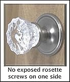 Very Affordable Do-It-Yourself Kit Fluted Depression Crystal Passage Door Knob Set. Modern self-conn
