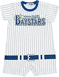 日本プロ野球チーム プリントユニフォーム 半袖 ロンパース【yakyuu-baby】70cm 横浜DeNAベイスターズ