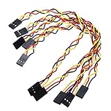 ランフィー 5pcs 3ピン20cm 2.54mm JumperケーブルデュポンワイヤーArduino女性の女性へ