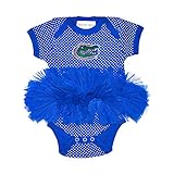 NCAA Florida Gators子供用ガールズピンドットチュチュクリーパー、18 Mo、ロイヤル
