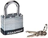 Roadpro rpls-40 / 2 40 mmラミネートスチール南京錠withバンパーガードと1 "シャックル、( 2パック)