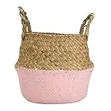 折り畳み式植物バスケット収納バスケット多機能バスケット手織り