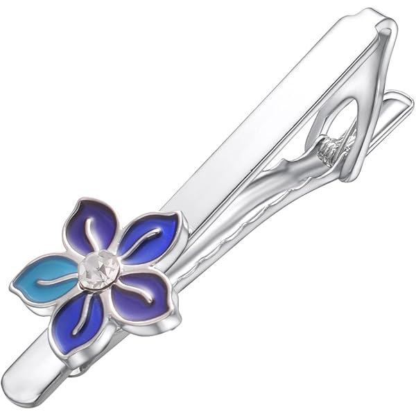 ネクタイピン 花デザイン K10 silver Amazon | ネクタイピン ユニーク フラワー 花 ききょう キキョウ 桔梗