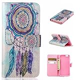 iPhone 6 Plus/ iPhone 6S Plus ケース , OMATENTI高級PUレザー ケース 手帳型 保護ケース カード収納ホルダー付き横置きスタンド機能付き [強化ガラスフィルムを