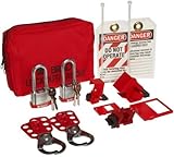 Brady Breaker Lockout Sampler Pouch Kit, Includes 2 Steel Padlocks [並行輸入品]