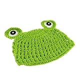 Perfk ニット　　赤ちゃん　　ハット　　子供　　動物　　漫画　　カエル　　手作りの帽子　　ウール
