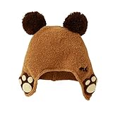 [ミキハウス] MIKIHOUSE 【ミキハウス(ベビー)】 お耳に肉球つき！やわらかフード(帽子) (42-50cm) 43-9203-957 ベージュ