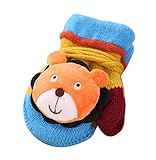 厚いミトン冬の女の赤ちゃんの男の子かわいいクマ暖かいニット手袋