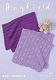 Hayfield Baby BlanketsベビーSparkleニットパターン4658 DK