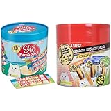 【セット買い】チャオ (CIAO) ちゅ~るグルメ かつお海鮮バラエティ 120本 + 【Amazon.co.jp限定】 Figaro(フィガロ) 焼かつお 成猫用バラエティ 36本