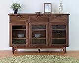 ISSEIKI サイドボード ミディアムブラウン 幅120㎝ 木製家具 【VE-08-5】