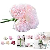 SUND　造花 牡丹 インテリア　雑貨 DIY 可愛いカラバリ 高品質　枯れない　結婚式 誕生日 発表会 入学式 卒業式 適用 選べる5色 ライトピング