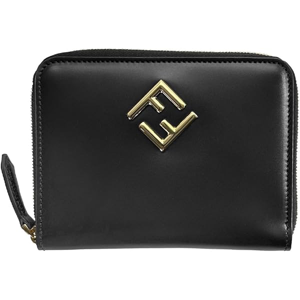 Amazon | [フェンディ] 二つ折り財布 FFダイヤモンド ブラック