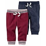 カーターズ（Carter's）男の子用レンガx紺あったかフリースコーデパンツ2枚セット (9months(67-72cm)) [並行輸入品]