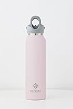 【REVOMAX公式】16oz 473ml 炭酸対応 ステンレスボトル 18時間保温 36時間保冷 真空断熱 水筒 ギフト レボマックス (Pale Pink)