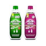 【２本セット（G×1/R×1）】消臭剤アクアケムグリーン濃縮(750ml) ・洗浄剤 アクアリンス濃縮（750ml）THETFORD／セットフォード