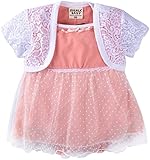 ZOEREA(ゾエレア)　ベビー　ワンピース　ロンパース　ベビースカート　半袖シャツ　結婚式 七五三　誕生日　撮影　記念日 お祝い　パーティードレス　女の子　スーツ　ピンク　90 [並行輸入品]