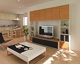 大建工業 収納 MiSEL LIVING PLAN40  開口2400mm FLK-HS040HC2 チェリー柄/ホワイト 幅2400×奥行505（320）×高さ1975mm スタイリッシュ ファニチ