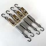 12 pc 1 " x 15 'グレーラチェットタイダウンストラップHauling安全3 4 PCセット食べたツール