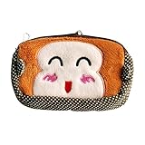 「愉しい猿」刺繍アップリケウォレット財布ポーチ（14.9*9.4*2.8cm）
