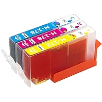 Amazon.co.jp: HP 用 HP178 互換インク3本セット(HP178-Cシアン