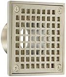 Jones Stephens D6094NP 4-Inch Pearl Nickel Square Spud Strainer [並行輸入品]