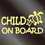 nc-smile ハワイアン CHILD ON BOARD ホヌ ステッカー ジャスミン