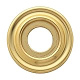 Baldwin 5002031idm Single Estate Rosette forダミー関数、光沢真鍮、NOラッカー