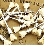 10 x 3 mm * 5 mm ペン形状ウール研磨ロータリーツールのポリッシャーバフ研磨ブラシバリ