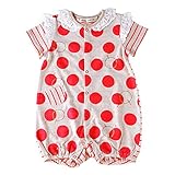 studio momo スタジオモモ リンゴ ロンパース ピンク 80cm smss1703-01