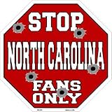 スマートブロンドNorth CarolinaファンのみメタルノベルティOctagon Stop Sign bs-332