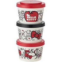 未使用 ☆ハローキティ ローズキティ　保存容器　8点セット Amazon｜スケーター(Skater) 保存容器 3個セット 240ml おかず入れ