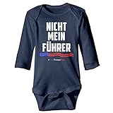 Not My President 。Nicht Mein Fuhrerベビー女の子とBoys '長袖ボディスーツロンパース カラー: ブルー